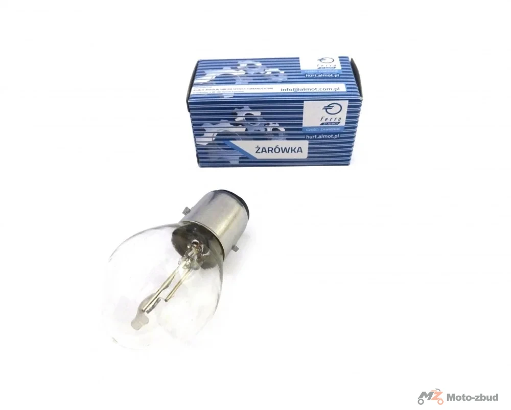 Żarówka BA20D 12 V 35/35 W reflektora przód "Ferro" skuterowa/motorowerowa/motocyklowa — ujęcie 2