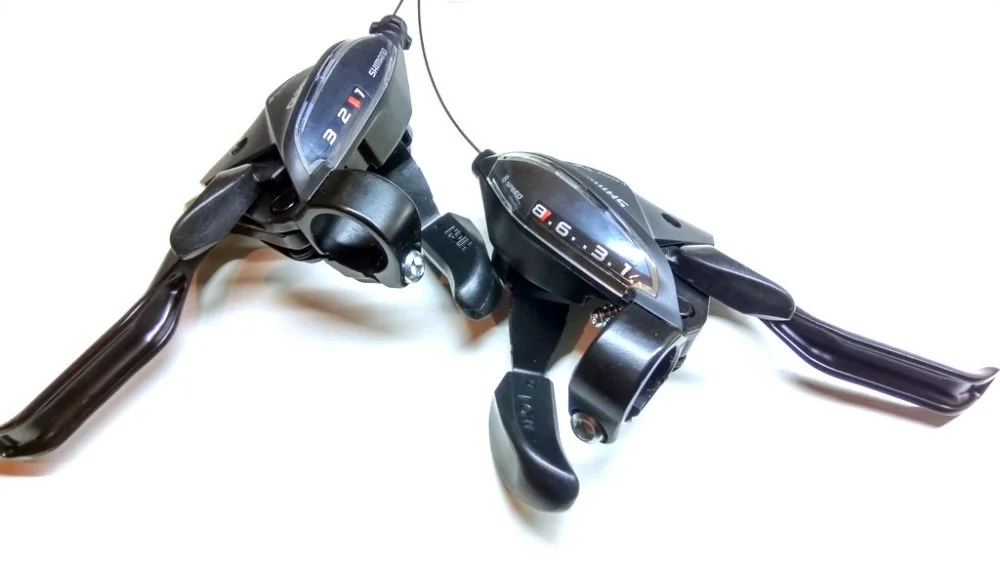 Dźwignie klamkomanetki ST-EF500-3 × 8 czarne Shimano