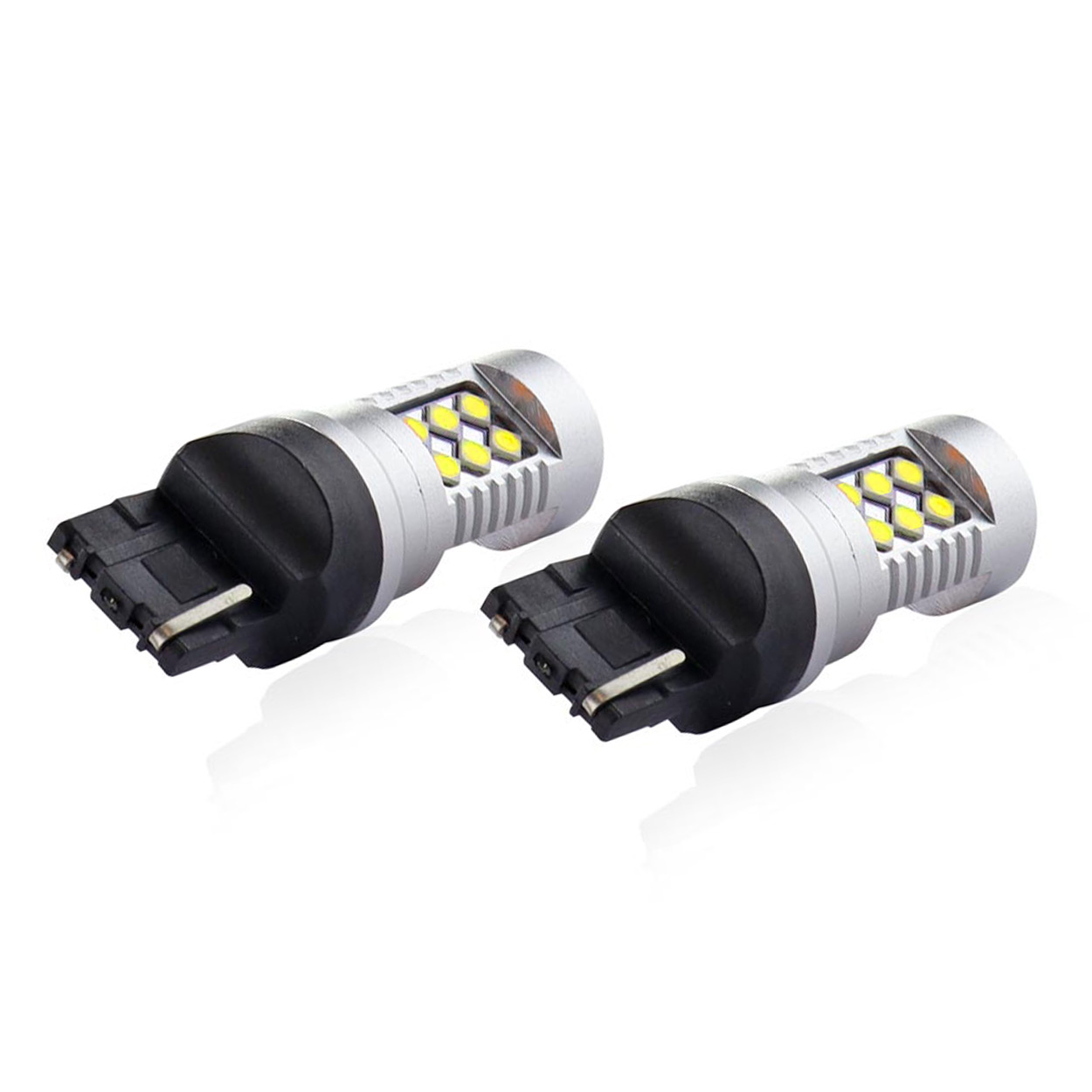 Zarówki LED CANBUS 3030 24SMD T20 7440 W21W White 12 V 24 V — ujęcie 3