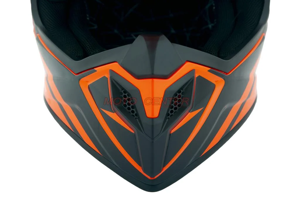 Kask crossowy BLEXX Dziecięcy MD-911 Junior pomarańczowy/czarny L Homologacja ECE — ujęcie 4