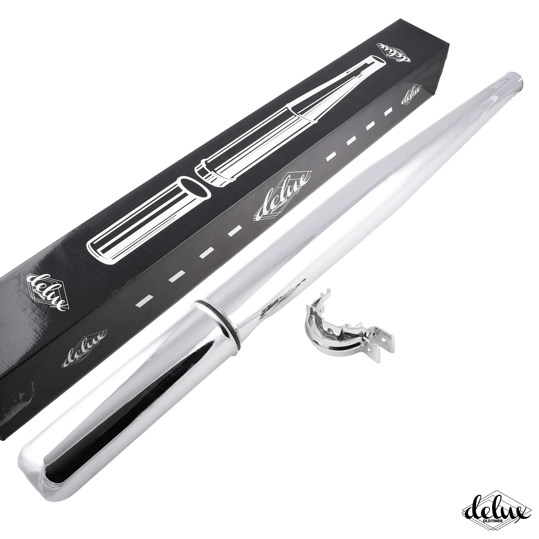 Tłumik Simson enduro chrom 32 mm delux — ujęcie 2