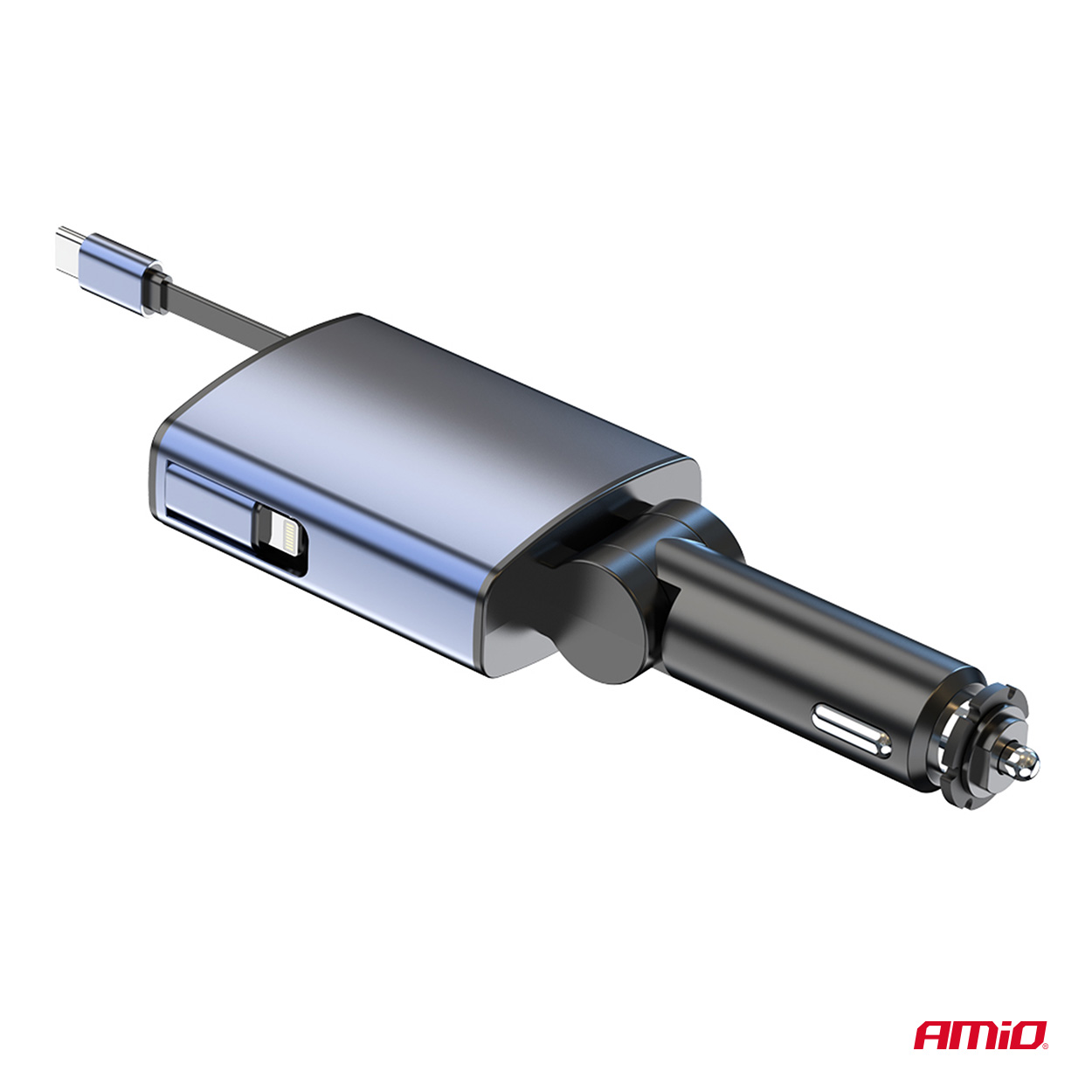 Transmiter samochodowy FM 1×USB-A 1×USB-C 12 V 24 V — ujęcie 7