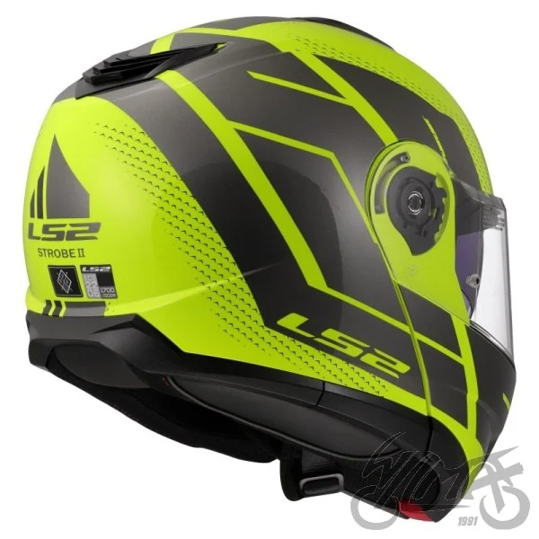 Kask szczękowy LS2 FF908 Strobe II Code Hi-Vis Yel. Grey — M — ujęcie 5