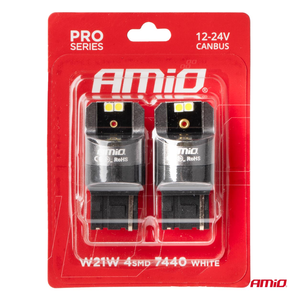 Żarówki LED CANBUS PRO series 7440 W21W 4x3030 SMD White 12 V 24 V — ujęcie 4