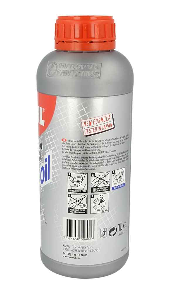 Olej do filtrów powietrza MOTUL mc care A3 1 l — ujęcie 9