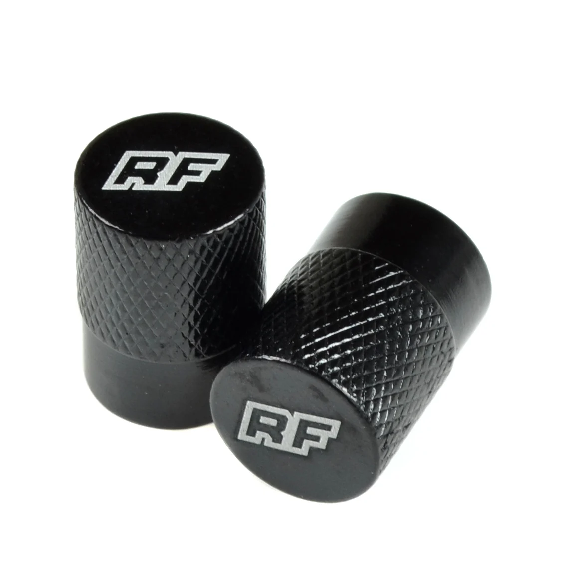 Nakrętka wentyla Racing Force TP2 aluminium czarna 2szt — ujęcie 1