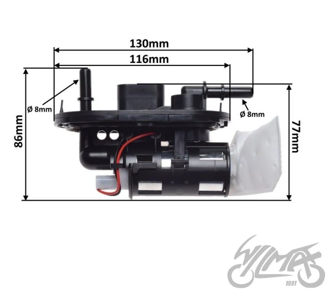 Pompa paliwa do Junaka RX125 one — ujęcie 2