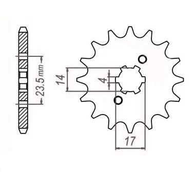 Napęd łańcuch zębatki DID + jt Derbi Senda Yamaha Aprilia nowy typ · 11/53, DID standard, 126 — ujęcie 2