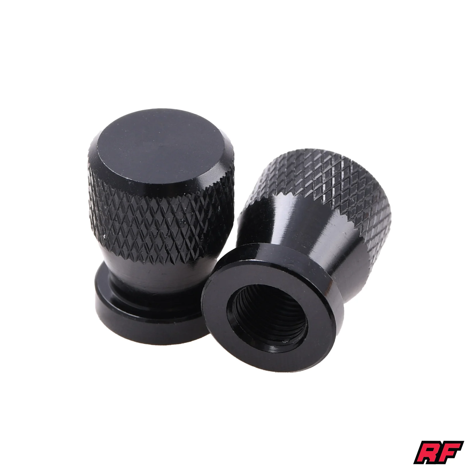 Nakrętka wentyla Racing Force cap V2 czarna 2szt — ujęcie 1