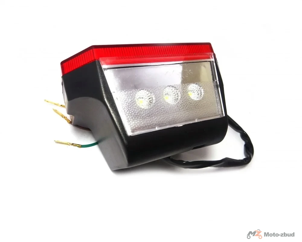 Lampa tylna prostokątna LED czerwona MZ-ETZ/sim — ujęcie 2