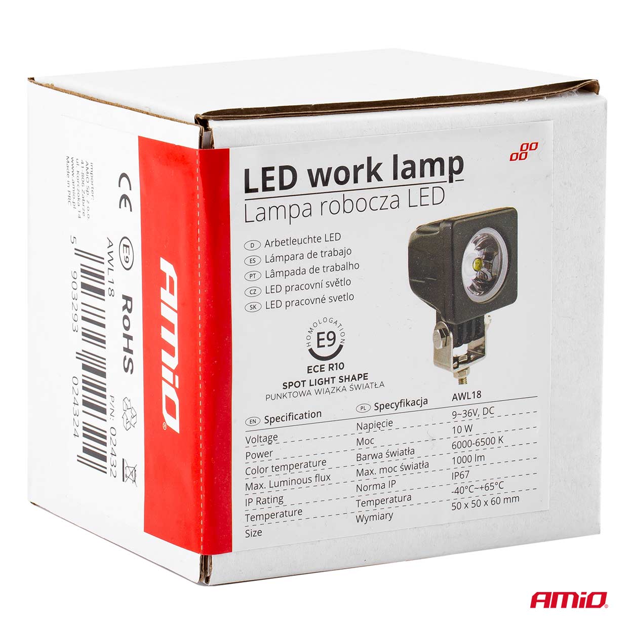 Lampa robocza LED szperacz AWL18 12 V 24 V — ujęcie 10