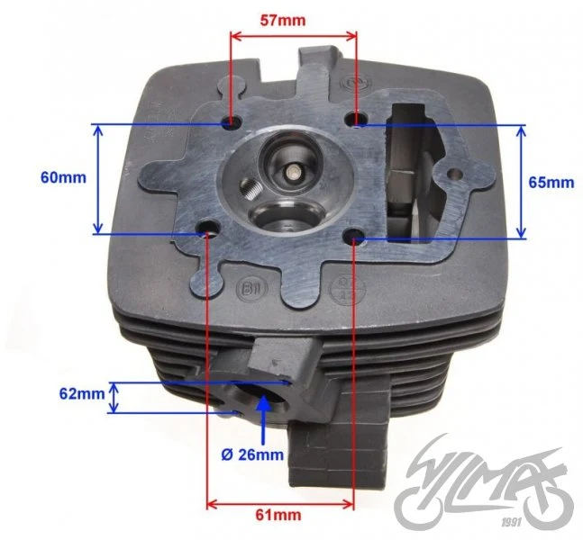 Głowica Loncin 250 4T ATV / Cross, komora 66 mm — AY35244 — ujęcie 2