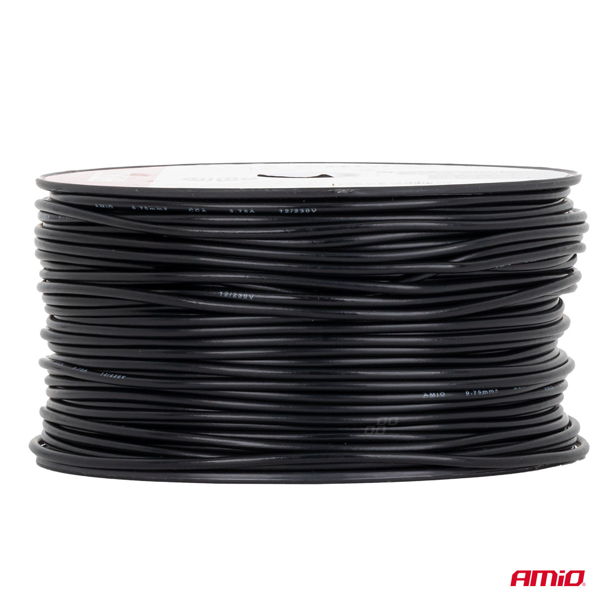 Przewód jednożyłowy czarny Cable CCA 1x0.75mm2 100m 3.75A 12/230V — ujęcie 2