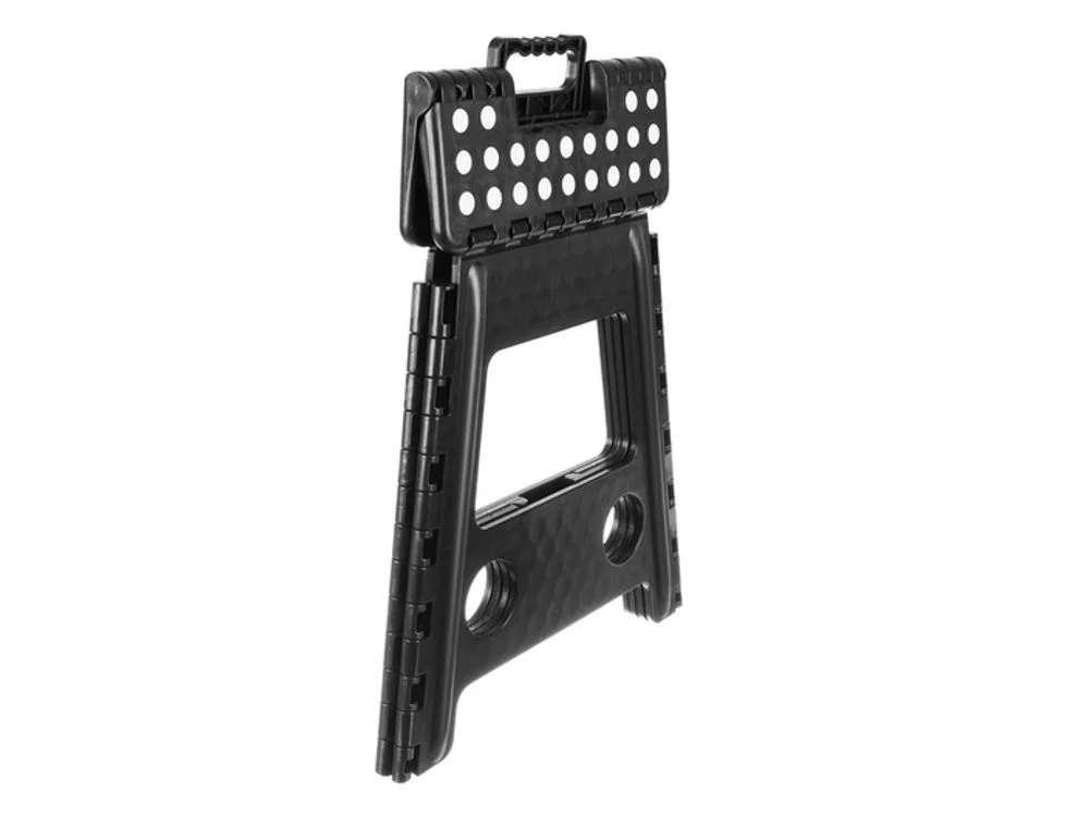 Stołek składany czarno-biały 39 cm — ujęcie 9