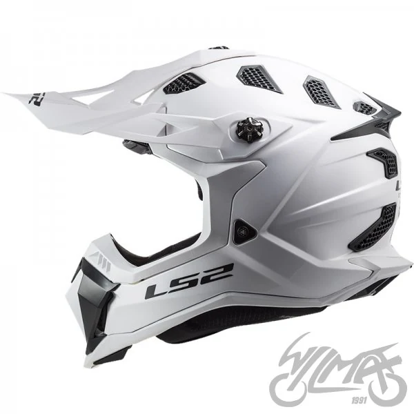 Kask crossowy LS2 MX700 Subverter Evo II Solid White — M — ujęcie 2