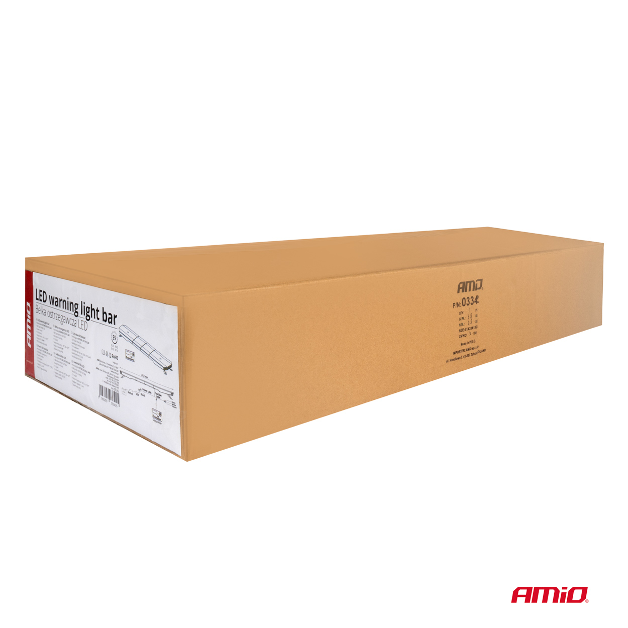 Belka ostrzegawcza LED 51 funkcji 117 cm homologacja R65 R10 12-24V — ujęcie 12