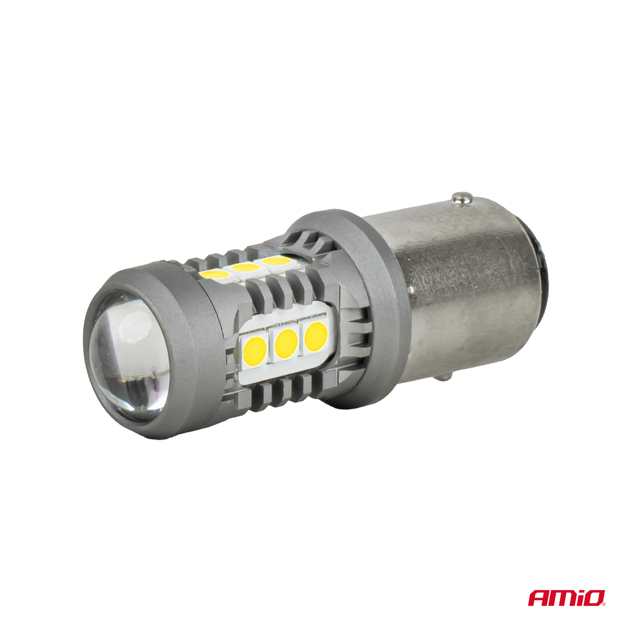 Żarówki LED STANDARD BA15S P21W 3030 15SMD białe 12 V 24 V — ujęcie 3