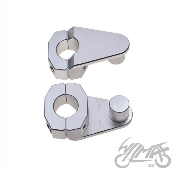 Podwyższenie kierownicy 22,2 / 28,5 mm o 55 mm, srebrne — AW5138S — ujęcie 2