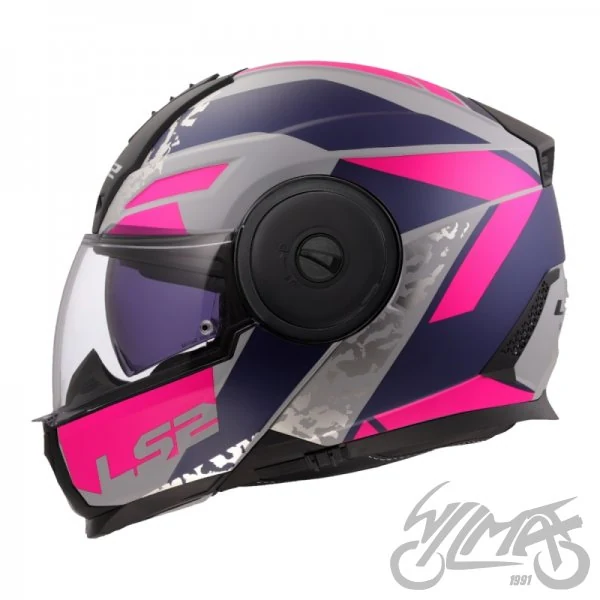Kask szczękowy LS2 FF902 Scope II Oxyd M.Gr.Bl.Prp — XL z Pinlockiem — ujęcie 1