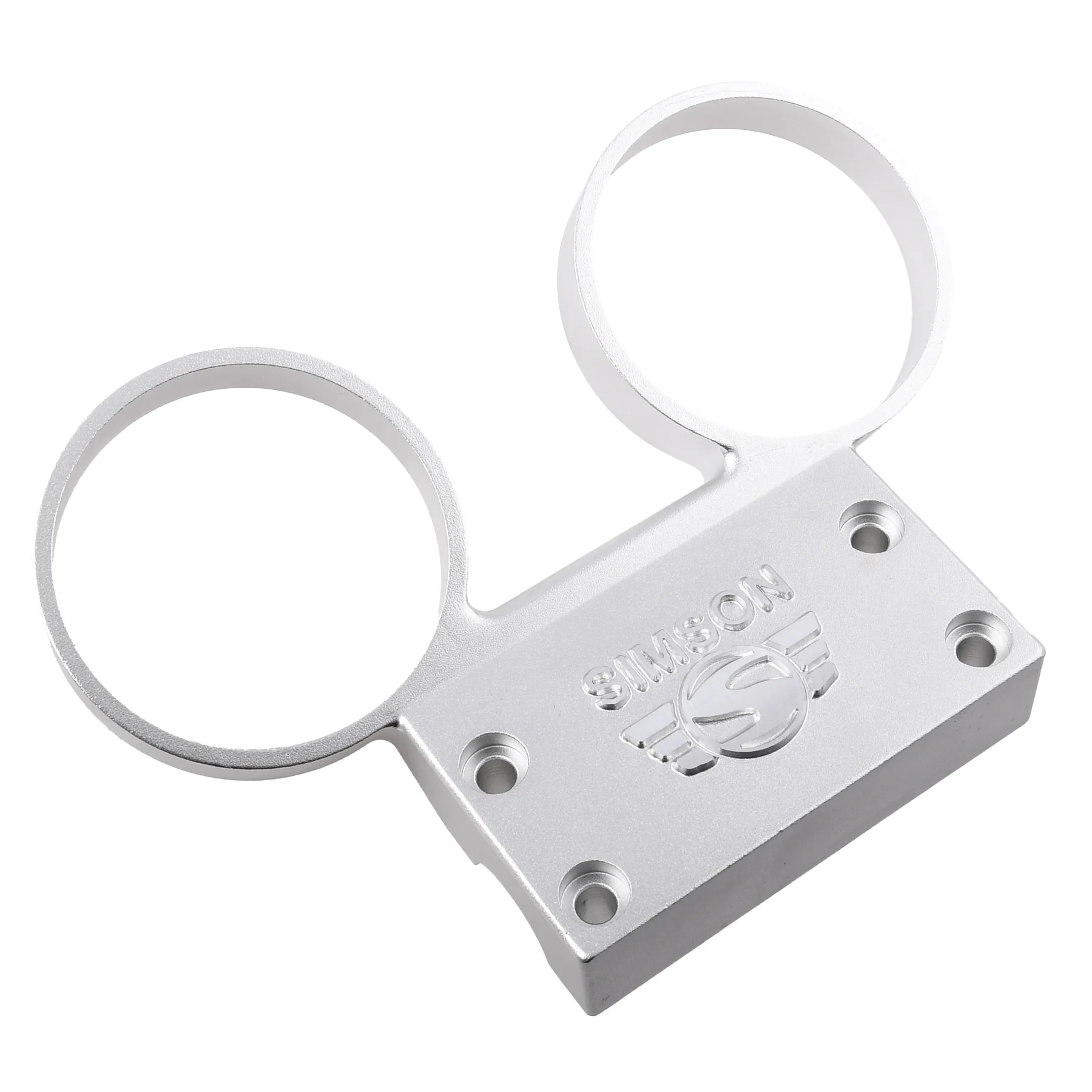 Uchwyt zegarów Simson S51 aluminium srebrny MZA — ujęcie 1