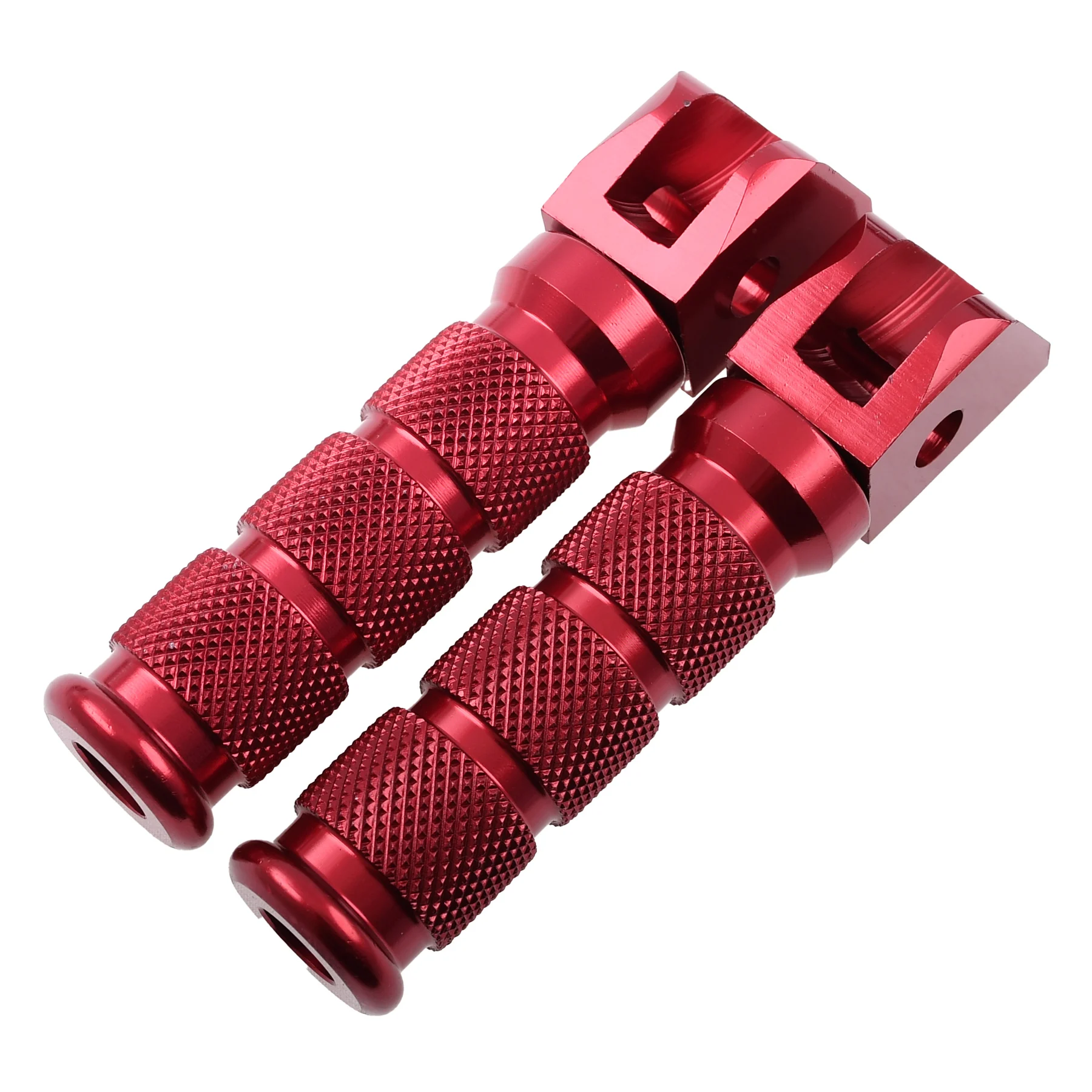 Podnóżki kierowcy Derbi Senda aluminium czerwone kpl. Racing Force — ujęcie 2