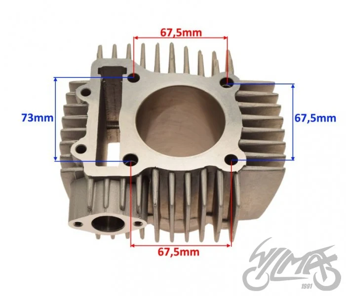 Cylinder do silnika Zongshen DT190 komplet — ujęcie 2