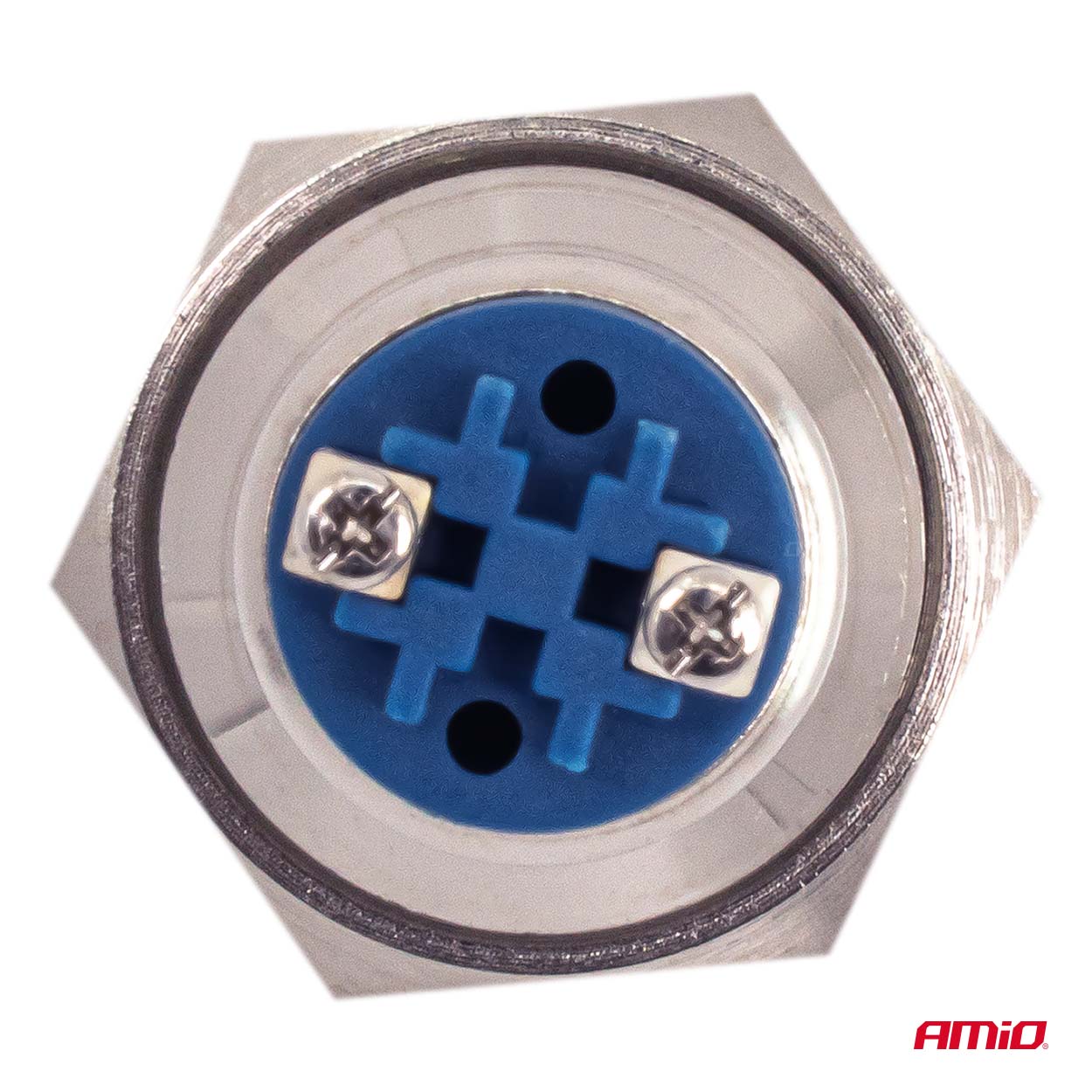 Włącznik płaski okrągły stalowy ON/OFF 19 mm 5A 12/230V — ujęcie 5