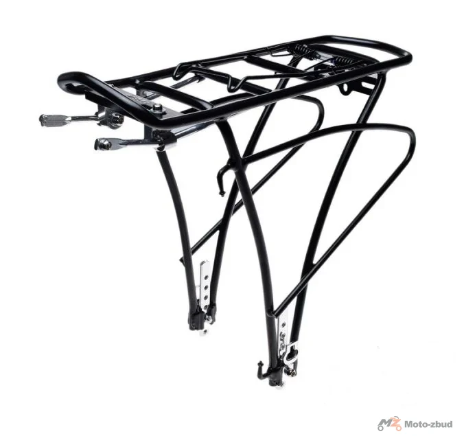 Bagażnik tył aluminiowy do sakw rowerowy czarny