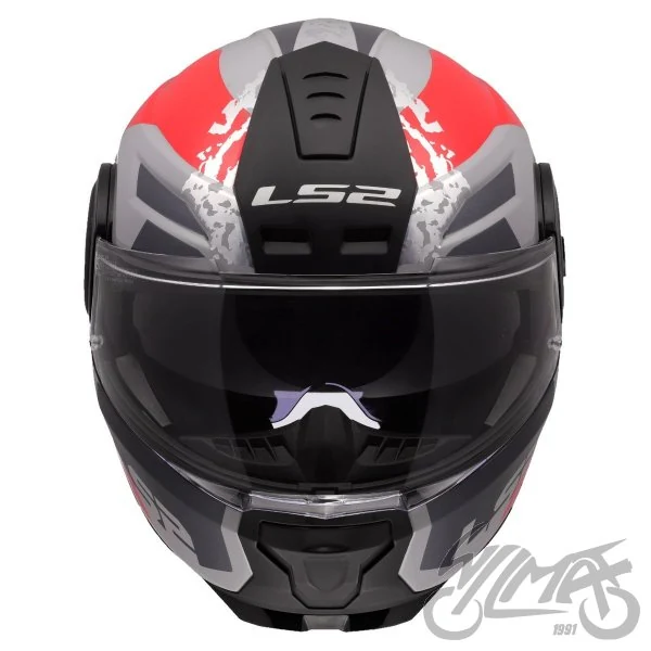 Kask szczękowy LS2 FF902 Scope II Oxyd Grey Red-06 — L — ujęcie 4