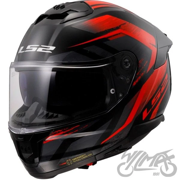 Kask LS2 FF808 Stream II Fury Black Red — rozmiar M — ujęcie 1