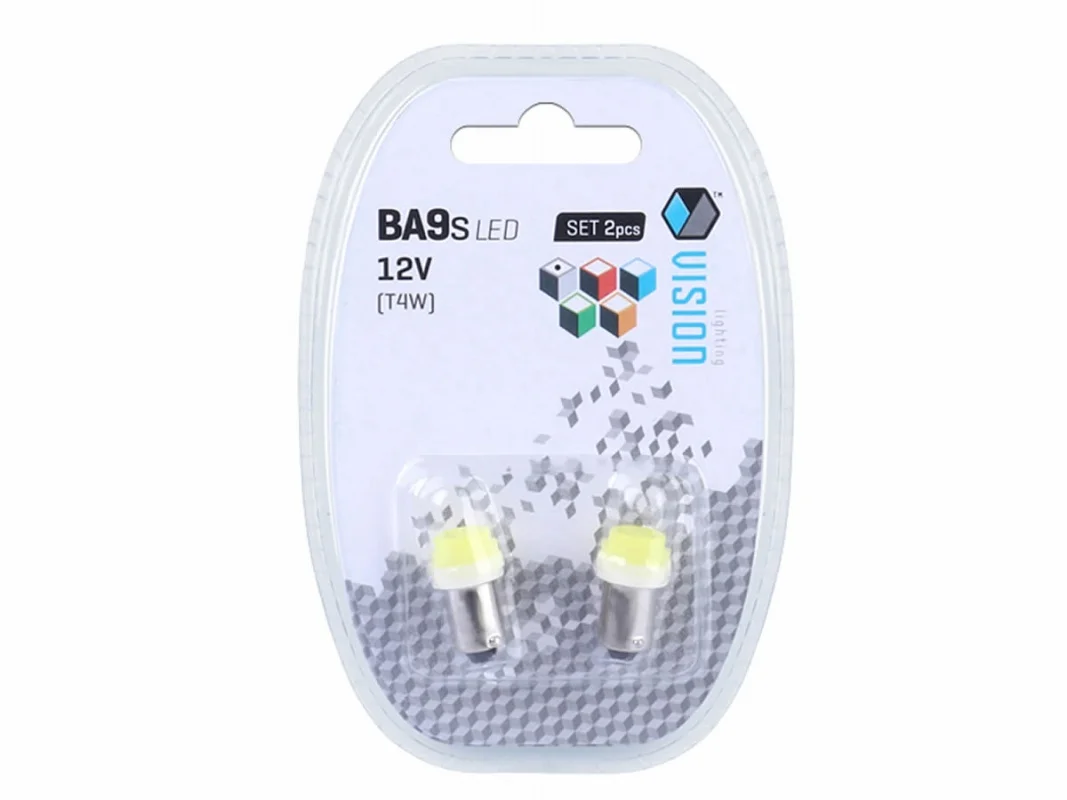 Żarówka BA9S / T4W 12V 1xCOB LED biała VISION (2szt.) — ujęcie 2