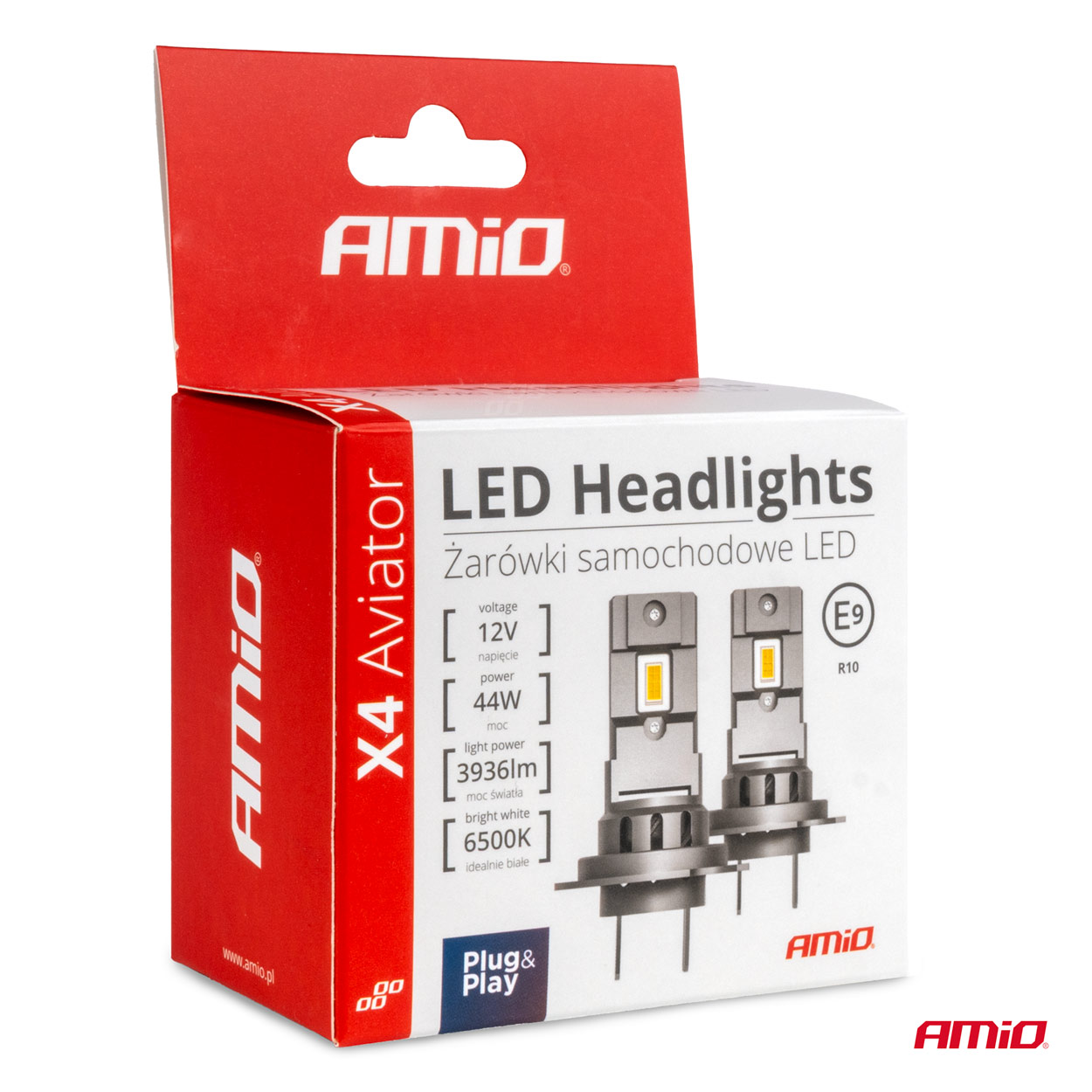 Żarówki samochodowe LED seria X4 Aviator HB3 9005 HIR1 9011 H10 6500K Canbus — ujęcie 5