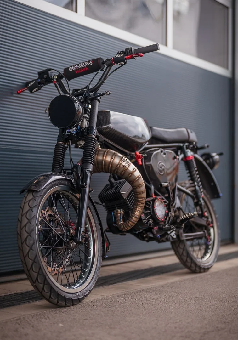 Tłumik Platek Racing Simson S60-85 cm³ cross racing JMP · carbon Evo (VM7445) — ujęcie 13