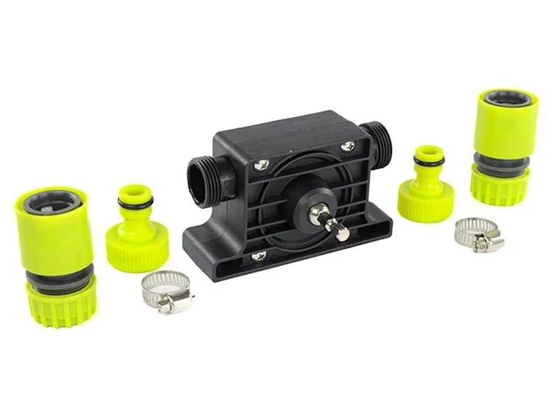 Pompka napędzana wiertarką przyłącza 3/4" + 2 adaptery 1/2" — ujęcie 3