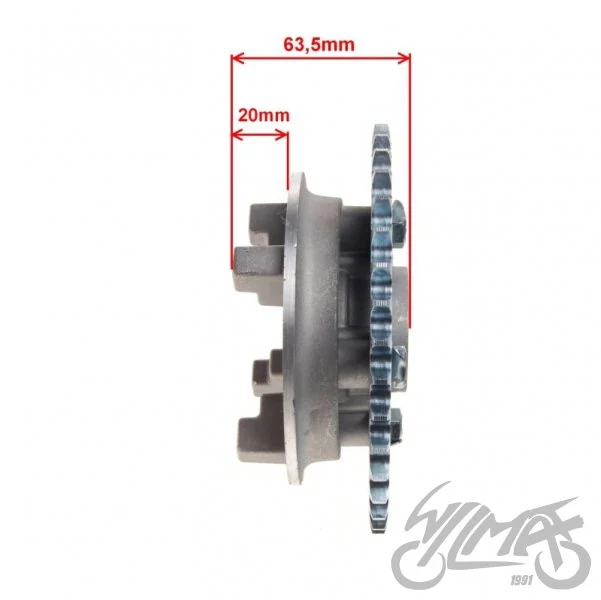 Zębatka tył 38z 428 do Shineray XY125-10D — komplet — ujęcie 3