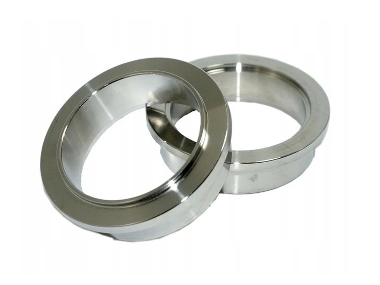 OBEJMA OPASKA V-BAND 2.5" 63mm z flanszą centrującą do rur wydechu — ujęcie 3