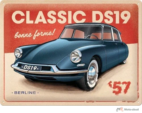 Tablica plakat 30 × 40 citroen DS19 classic 23332
