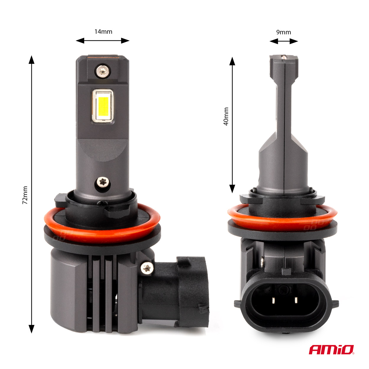 Żarówki samochodowe LED seria X4 Aviator H8 H9 H11 H16 6500K Canbus — ujęcie 3