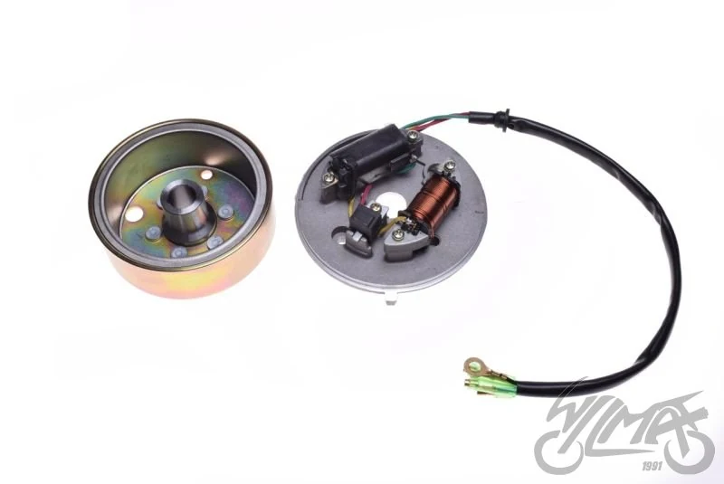 Stator iskrownik 2 cewki + koło magnesowe MBK 51 — ujęcie 1
