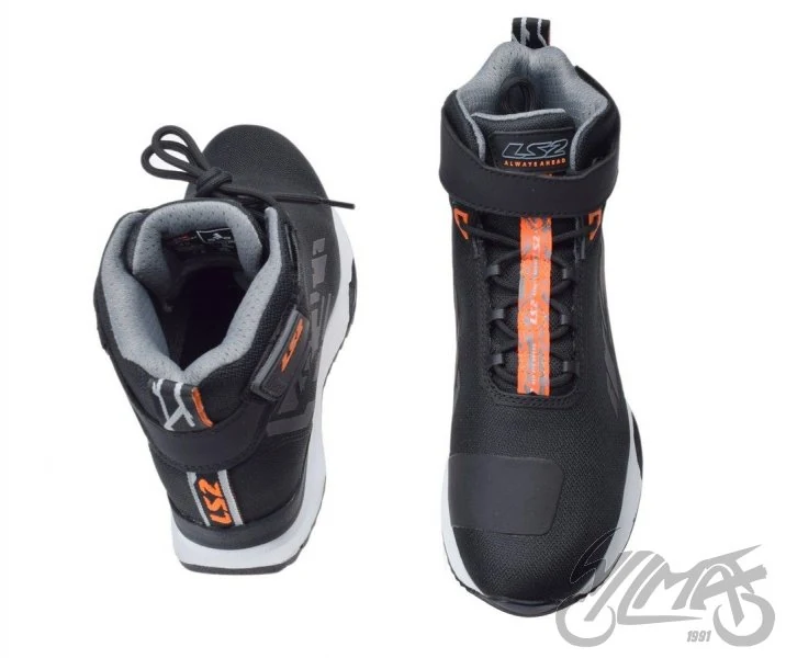 Buty motocyklowe LS2 Acrux — czarno-pomarańczowe, rozmiar 41 — ujęcie 3