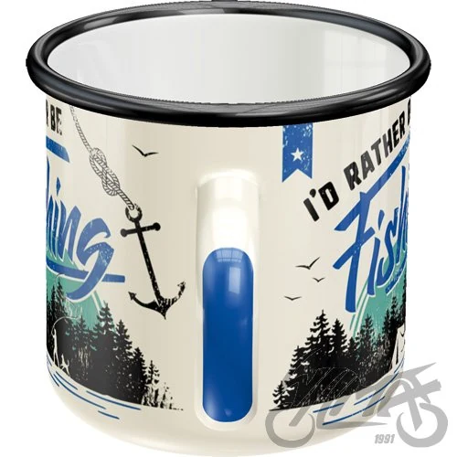 Kubek rather be fishing emaliowany 43222 — ujęcie 3