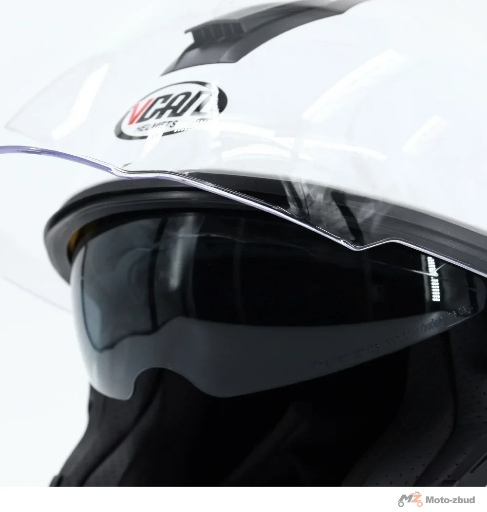 Kask VCAN model H586 white bez szczęki biały XS — ujęcie 4