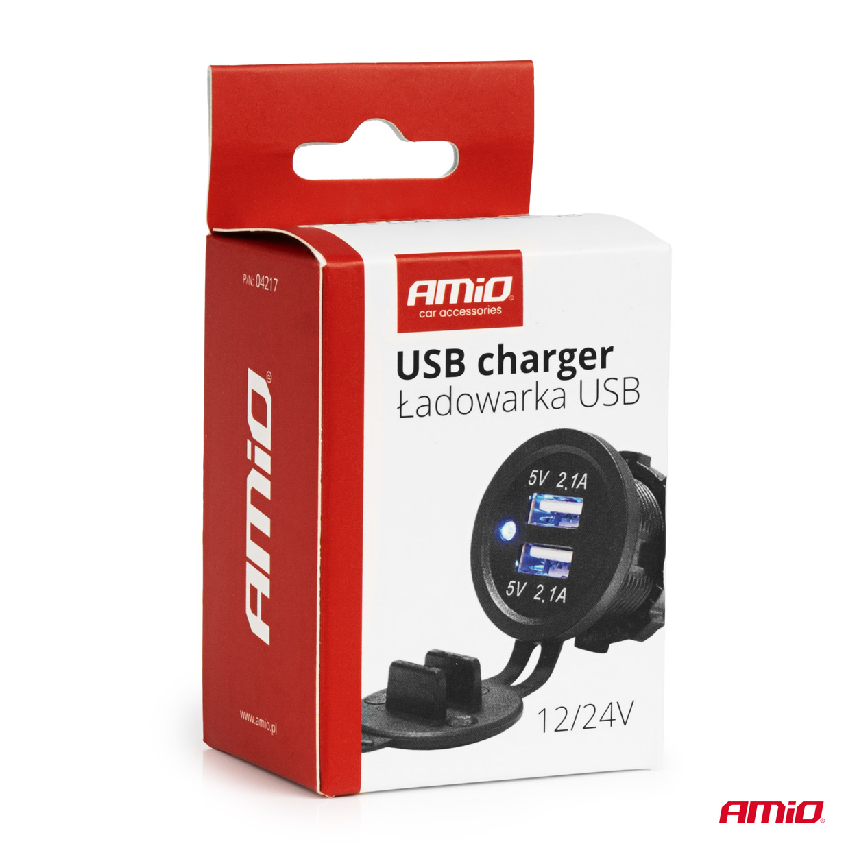 Ładowarka samochodowa z gniazdami USB wodoodporna 4.2A 2xUSB 12 V 24 V — ujęcie 5