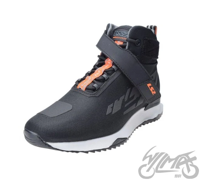 Buty motocyklowe LS2 Acrux — czarno-pomarańczowe, rozmiar 41 — ujęcie 5