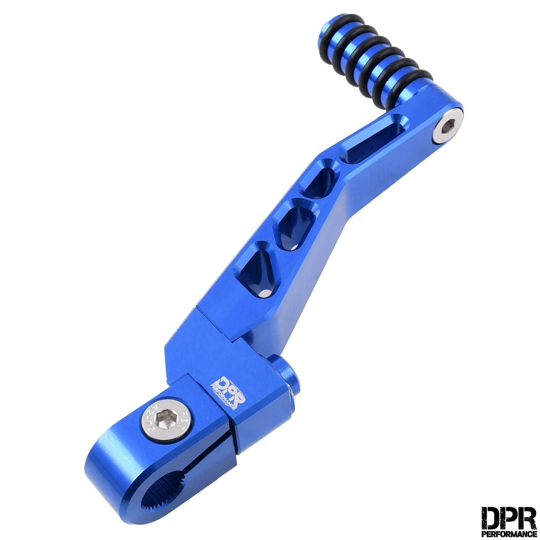 Dźwignia startera Simson S51 niebieska aluminium CNC racing DPR Performance — ujęcie 1