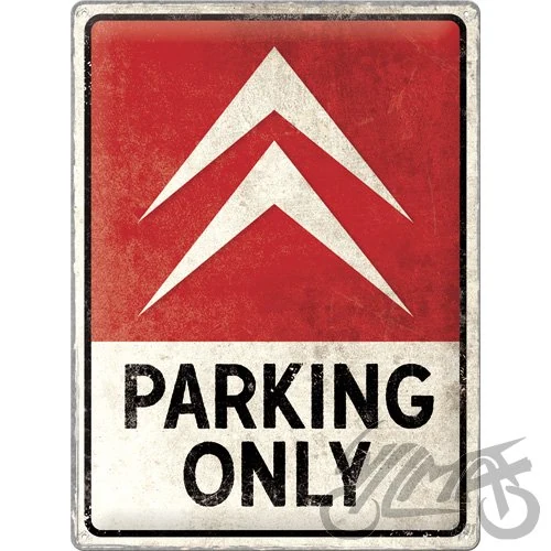 Tablica plakat 30 × 40 citroen parking only 23307 — ujęcie 1