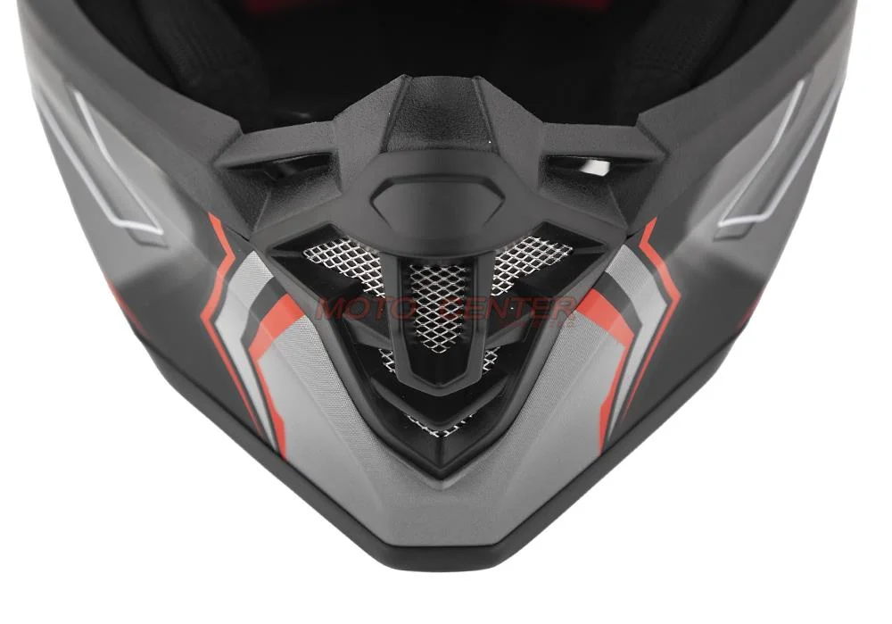 Kask crossowy BLEXX YS-217 czarny mat/grafit/czerwony M Homologacja ECE R22.06 — ujęcie 4