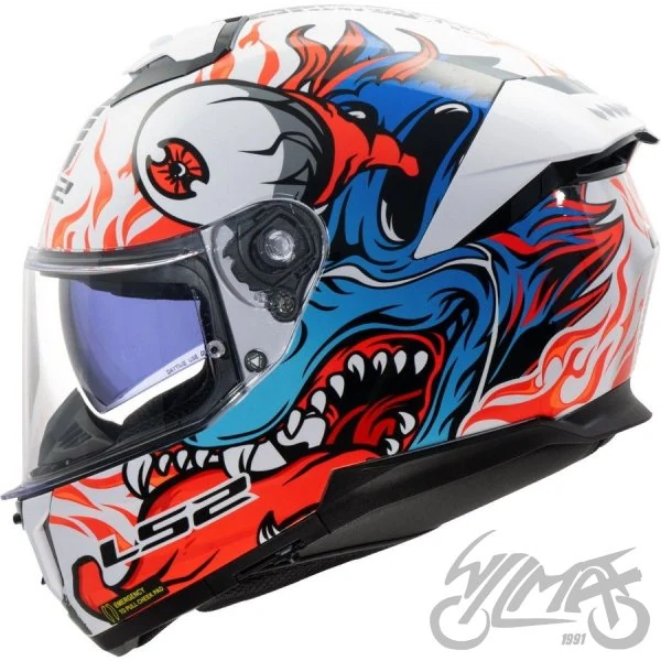 Kask LS2 FF808 Stream II Inferno Wh.Blue — rozmiar 3XL — ujęcie 1