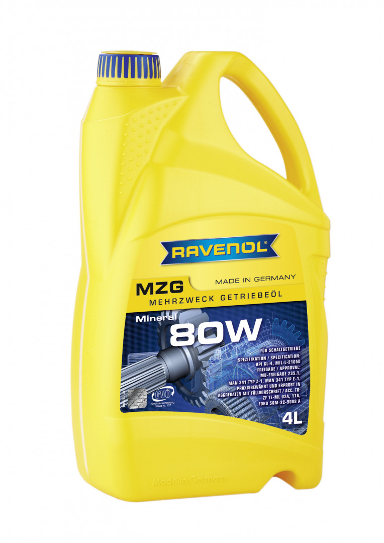 Olej przekładniowy SAE 80 GL-4, MB235.1 4 l RAVENOL 1223101-004-01-999 — ujęcie 2