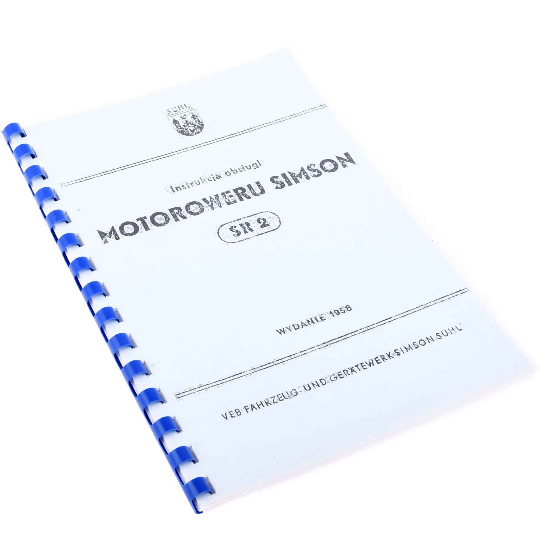 Instrukcja obsługi Simson SR2 PL